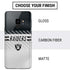 NFL Las Vegas Raiders White Striped Galaxy S9 Skin